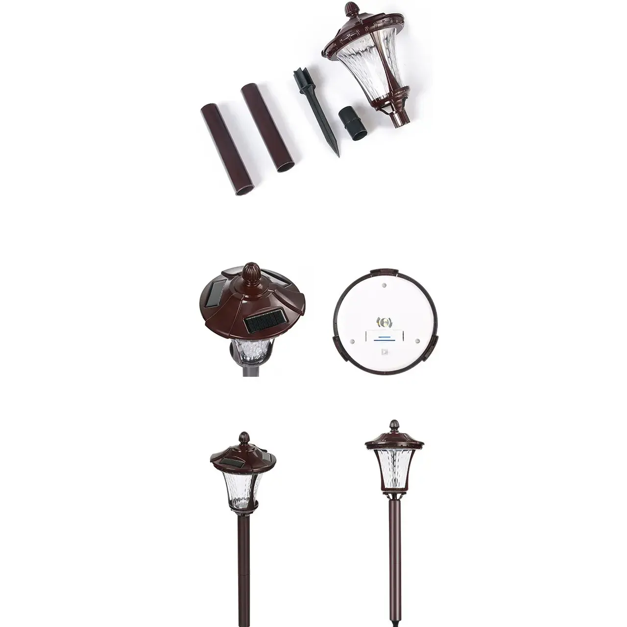 Lampa solara cu prindere in pamant, inaltime 65 cm, Alb Rece (3)