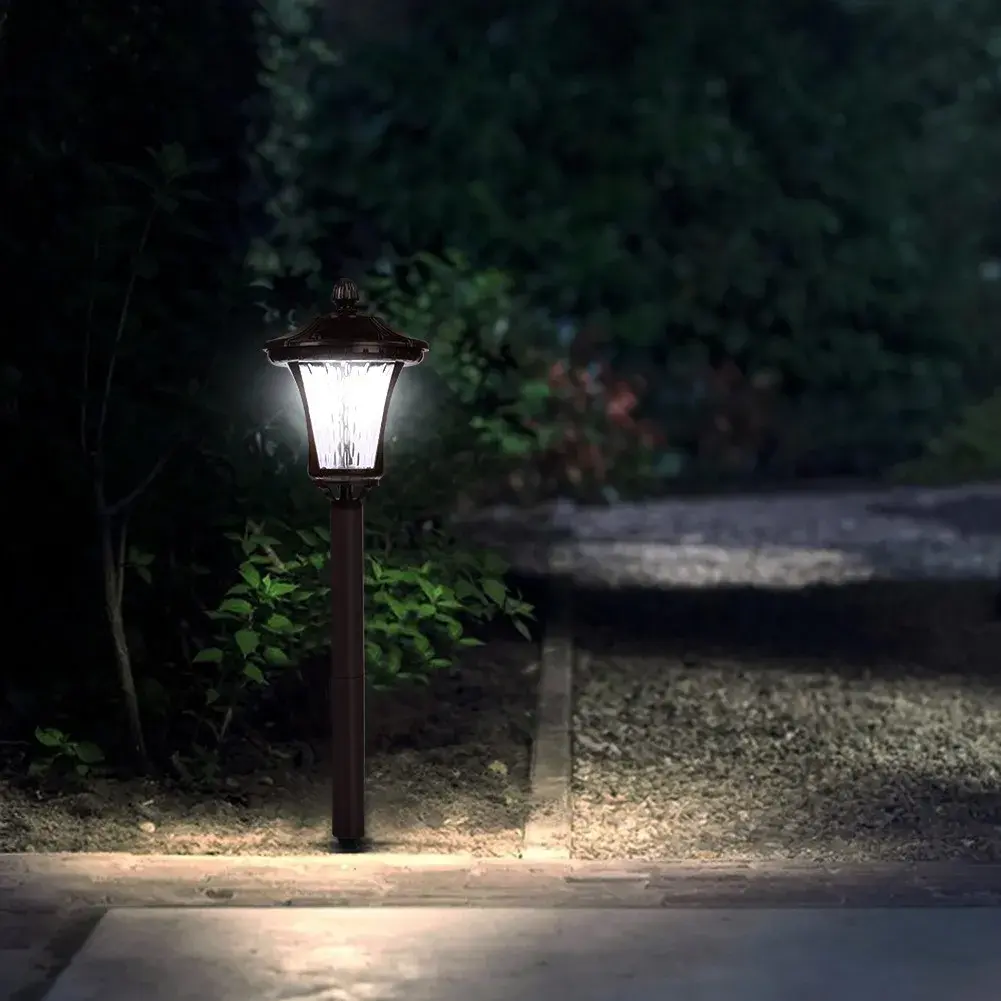 Lampa solara cu prindere in pamant, inaltime 65 cm, Alb Rece (6)