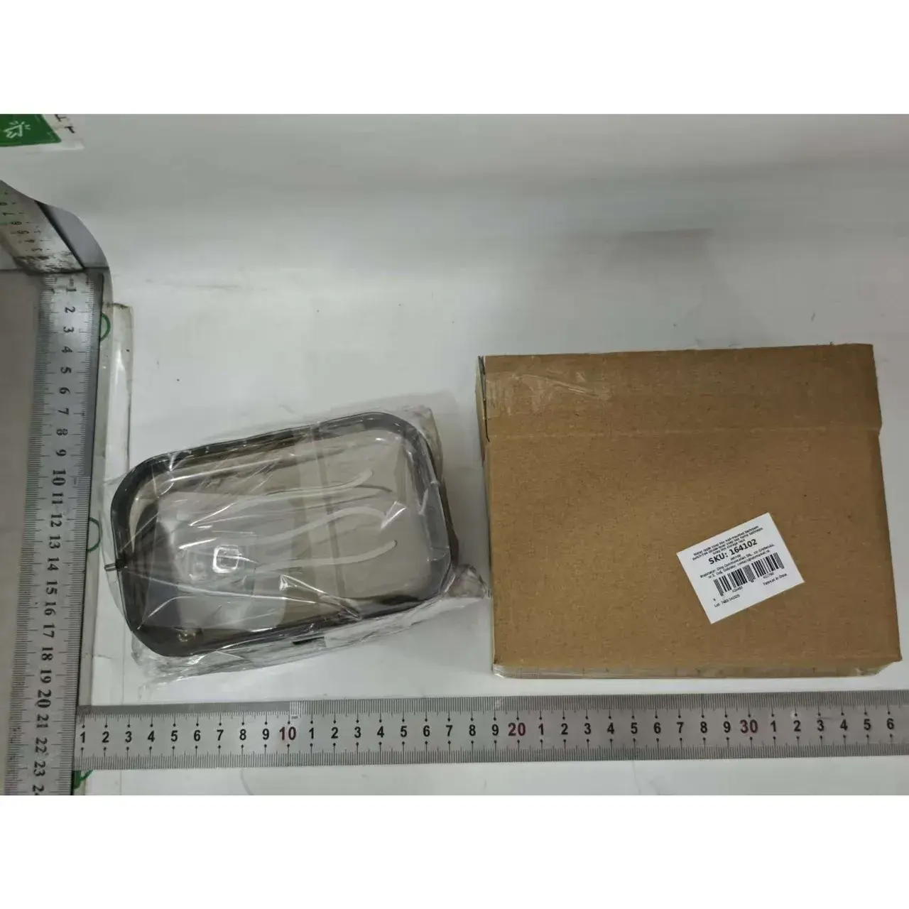 Savoniera Dubla EasyDry, 2 Straturi, cu Suport pentru Burete, Montare Fara Gaurire, 13.5 x 8.5 x 6 cm, Gri (7)