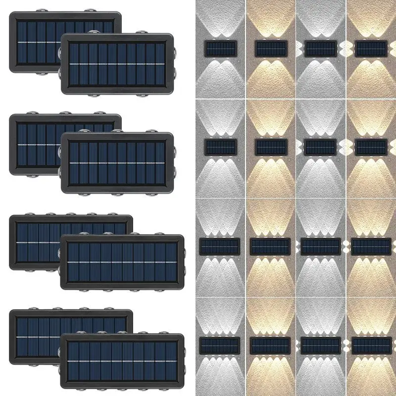 Lampa Solara, 8+4 LED, Lumina Calda, din ABS+PC, 19 x 9.5 cm, IP65, Negru (3)