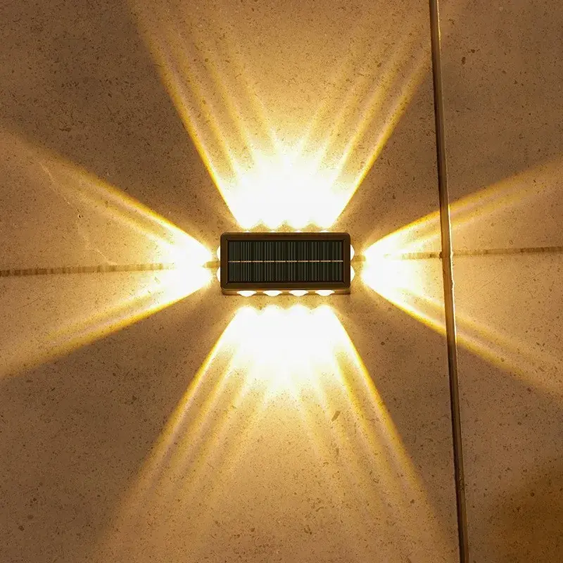 Lampa Solara, 8+4 LED, Lumina Calda, din ABS+PC, 19 x 9.5 cm, IP65, Negru (4)