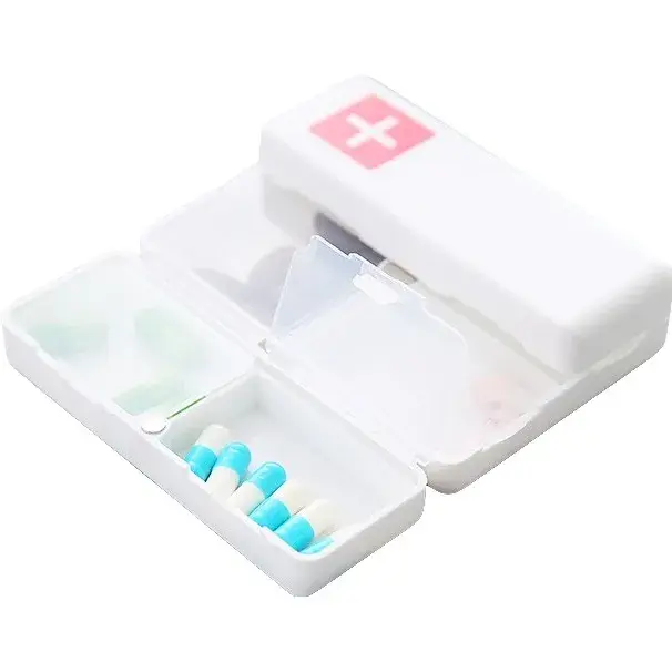 Cutie depozitare medicamente, 7 compartimente sigilate individual, pliabila, portabila (2)