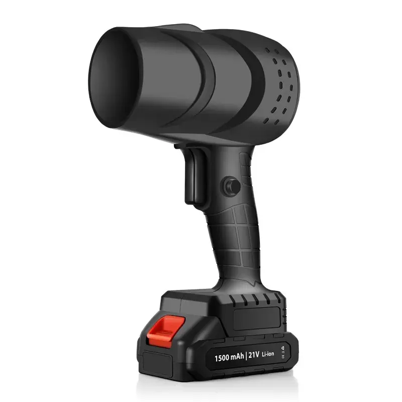 Suflanta de Aer Multifunctionala Portabila, Incarcare Auto, pentru Gratar, Masina, Indepartare Frunze si Praf, 1500 mAh, Viteta de Rotatie 25000 RPM, 2 Baterii de Li si Incarcator, Negru (2)