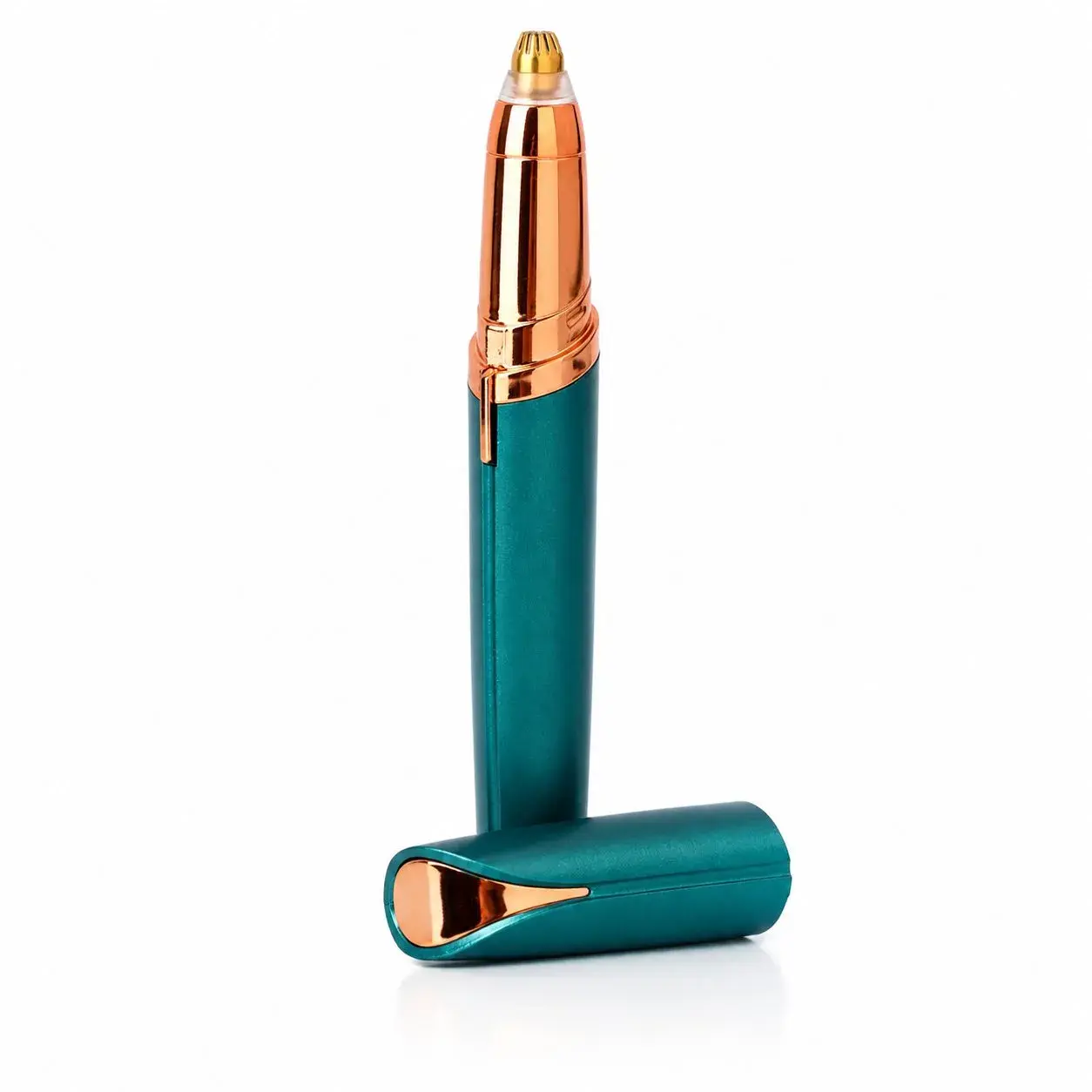 Trimmer Facial pentru Sprâncene și Păr Facial, Reîncărcabil USB, Design Compact, ABS, 1.5 x 13 cm, Verde
