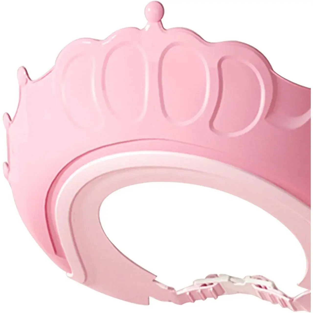 Viziera de Protectie Baie Pentru Copii, Fippy, Model Coronita, Dimensiune ajustabila, Durabil, Usor de curatat, Impotriva Samponului, pentru Ochi si Urechi, TPE+PP, 24x22 cm, Roz (2)