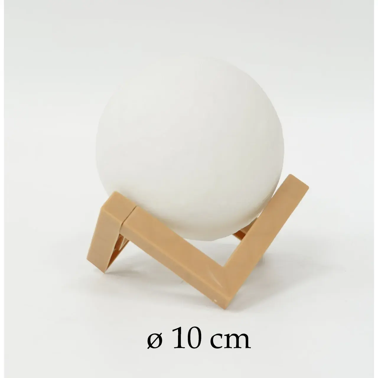 Lampa de veghe luna 3D Moon Light, lumina LED alb cald, alimentare baterii, fara acumulator, stand din plastic inclus, ø 10 cm (7)