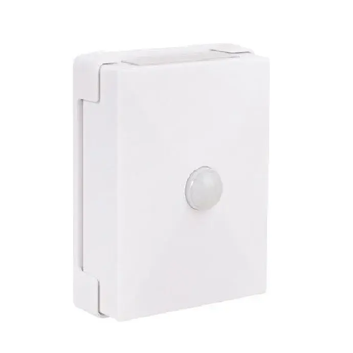 Lampa LED bidirectionala cu senzor de miscare, cu baterii, pentru dormitor, bucatarie, baie, scari, 2 LEd-uri, 8 x 10.5 cm, material ABS si PC, portabila, alb cald