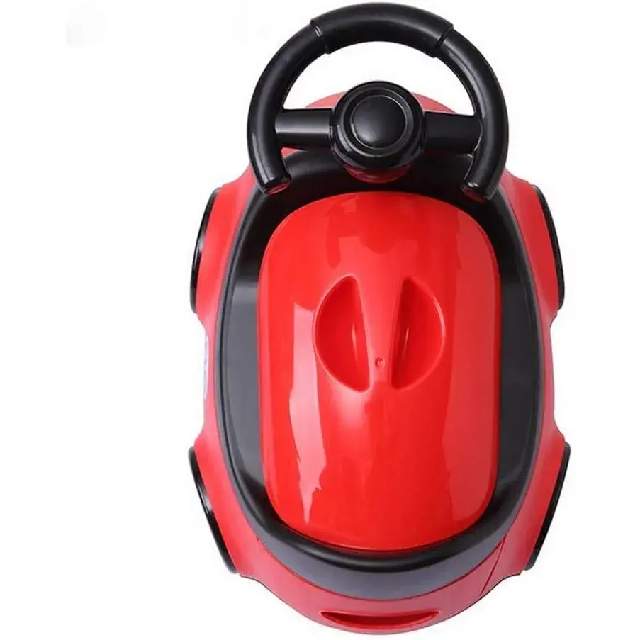 Olita pentru Copii, +1an, Portabila, Design Masinuta cu Capac, Model Prietenos, Non-Toxic, Compartiment Detasabil, Usor de Curatat, Rosu (4)