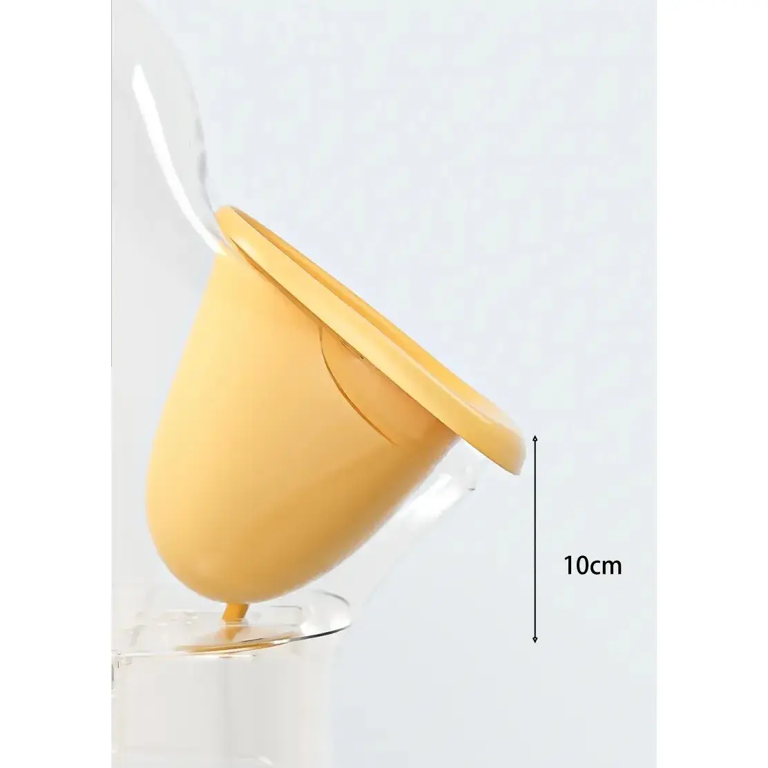 Olita tip Pisoar pentru Copii, +1an, Portabila, Design Ratusca, Model Prietenos, Non-Toxic, Usor de Curatat, 23.3 x 24 x 43 cm, Alb/Galben (4)