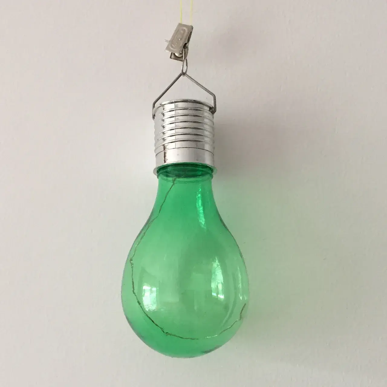 Lampa Solara LED Decorativa sub forma de Bulb, pentru exterior, suspendata, IP65, Ultron Verde (4)