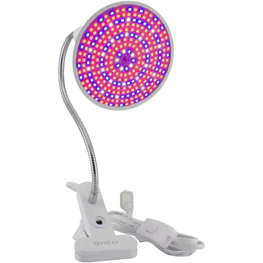 Lampa pentru cresterea plantelor de interior, nu emana caldura, 290 leduri, 2 culori, prindere cu clips, 46x11.5x9.2 cm