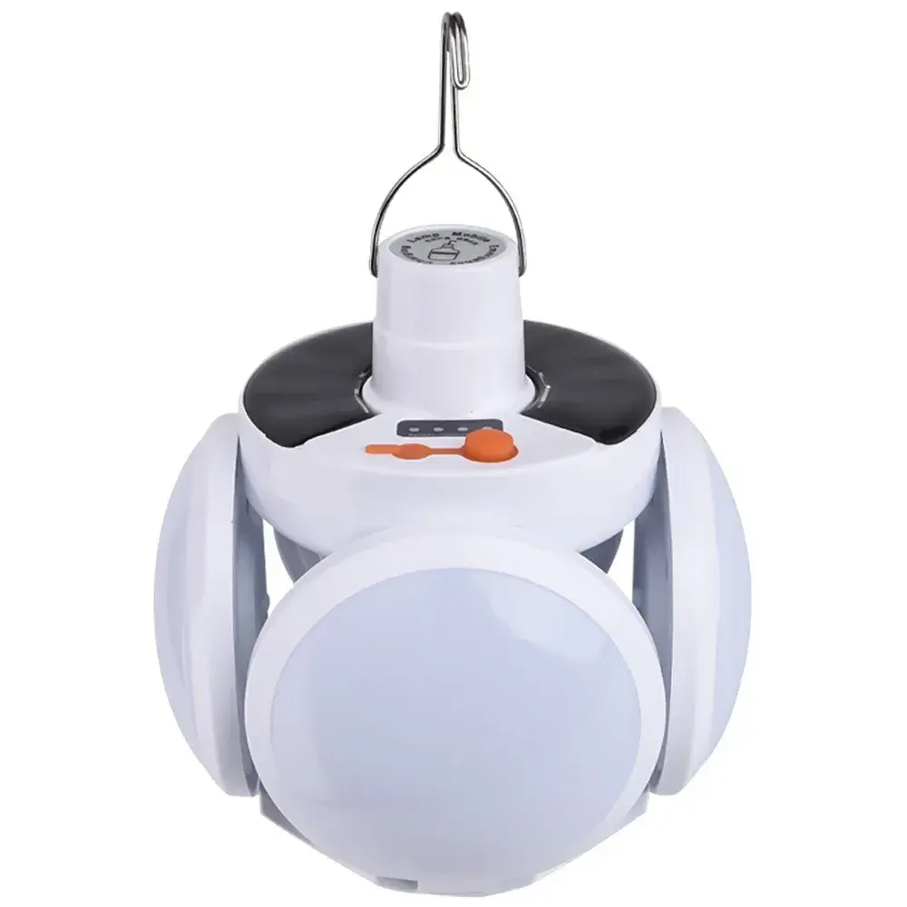 Lampa solara cu 25 LED-uri, pliabila, prindere carlig cu 5 moduri de iluminare