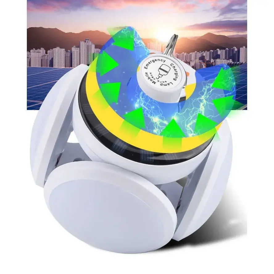Lampa solara cu 25 LED-uri, pliabila, prindere carlig cu 5 moduri de iluminare (5)