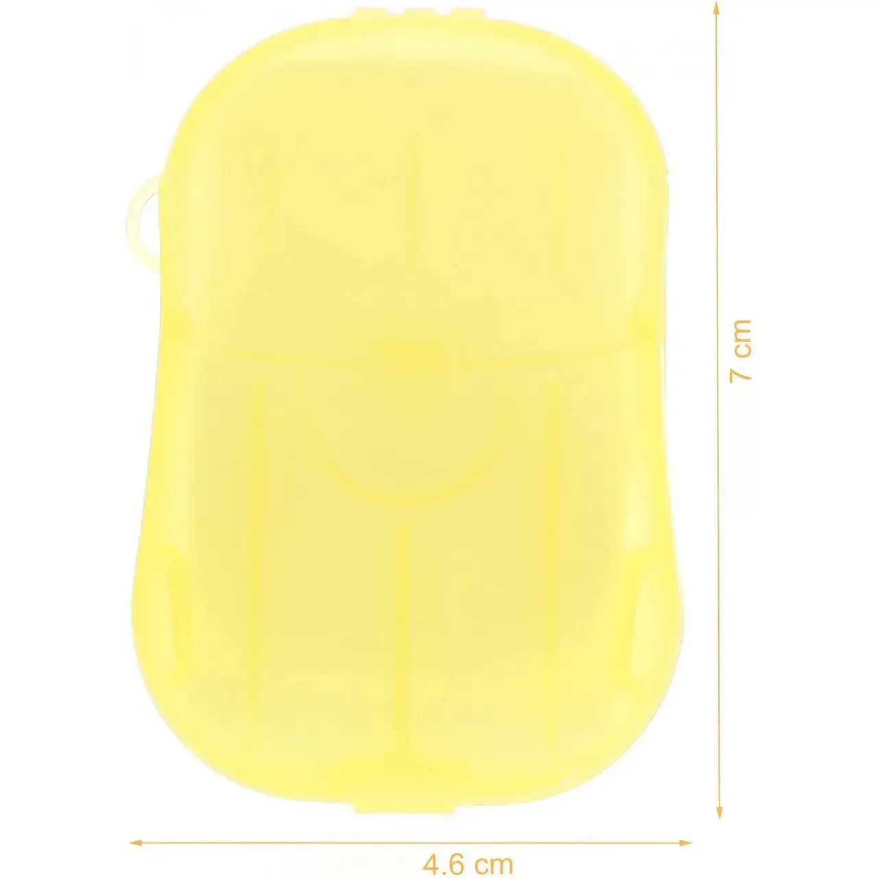 Mini Cutie de Sapun din Hartie, de Unica Folosinta, Portabila, Potrivit pentru Calatorii, 20 foite, Galben (6)