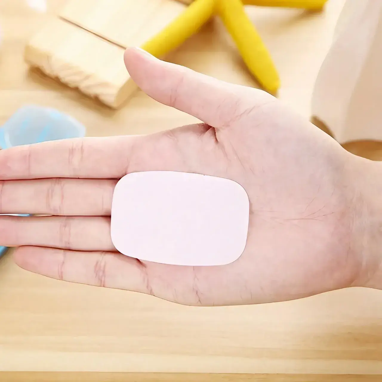 Mini Cutie de Sapun din Hartie, de Unica Folosinta, Portabila, Potrivit pentru Calatorii, 20 foite, Galben (7)