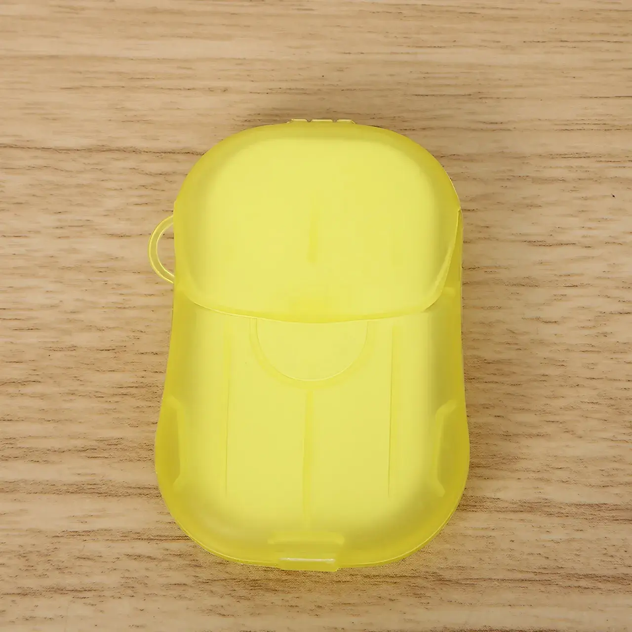 Mini Cutie de Sapun din Hartie, de Unica Folosinta, Portabila, Potrivit pentru Calatorii, 20 foite, Galben (8)