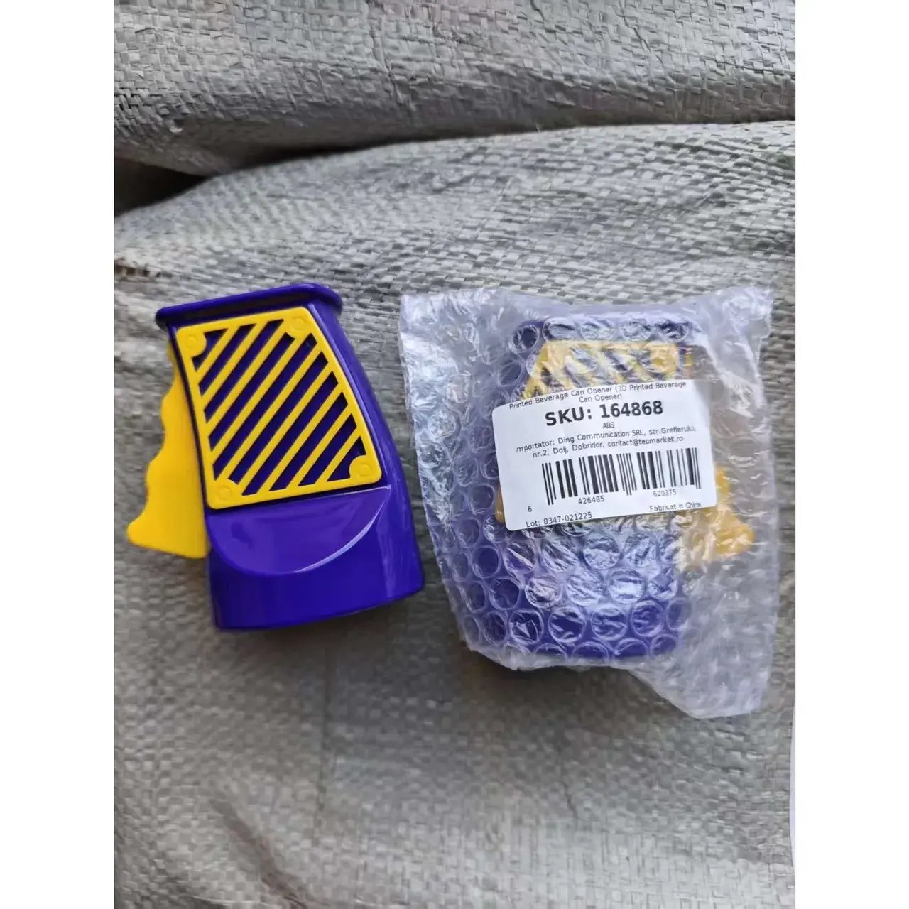 Desfacator Doze, din ABS, 10.7 x 8 cm, Manual, Albastru/Galben (5)