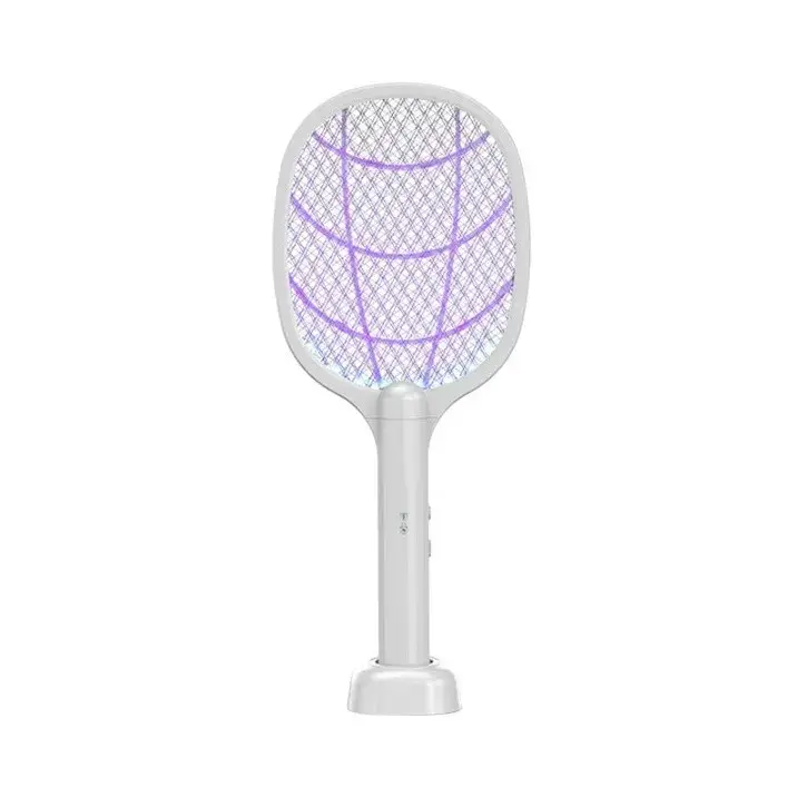 Lampa Electrica Impotriva Tantarilor, 42.5 x 18 x 7.5 cm, Reincarcabila cu Cablu USB Inclus, Plasa din Aluminum, Alb