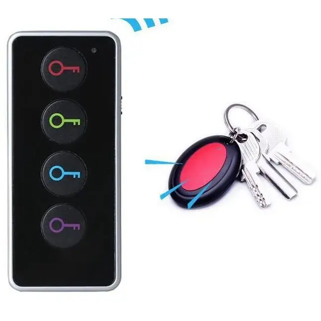 Dispozitiv Anti-Pierdere, 4 Receptoare cu Telecomanda, 120 (dB), Emitator cu Lanterna, Multicolor (4)