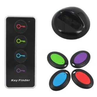 Dispozitiv Anti-Pierdere, 4 Receptoare cu Telecomanda, 120 (dB), Emitator cu Lanterna, Multicolor (8)