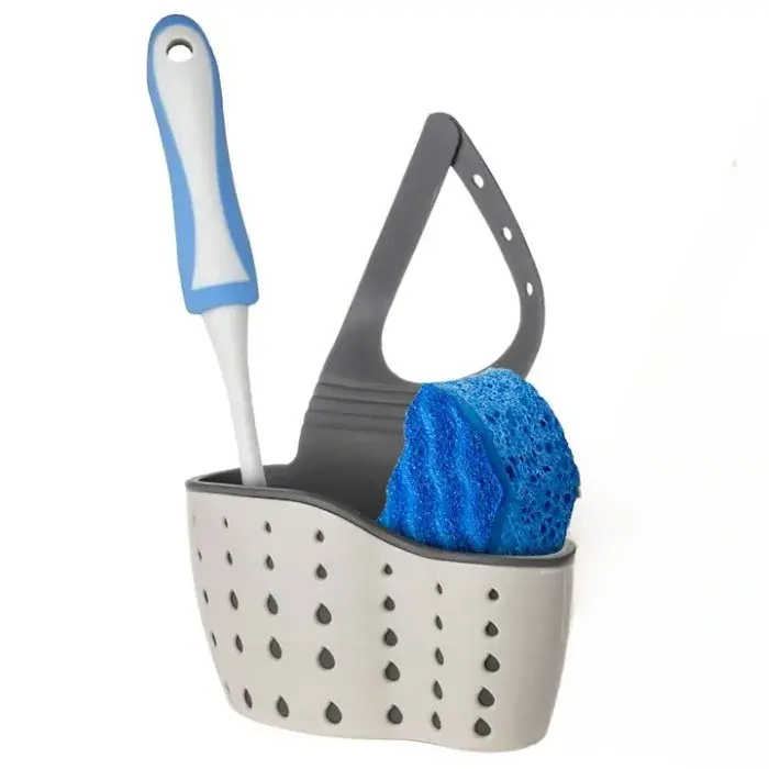 Suport Scurgere pentru Burete si Laveta de Vase Bucatarie, Curea Reglabila, Plastic Flexibil, 15x 5x (20)