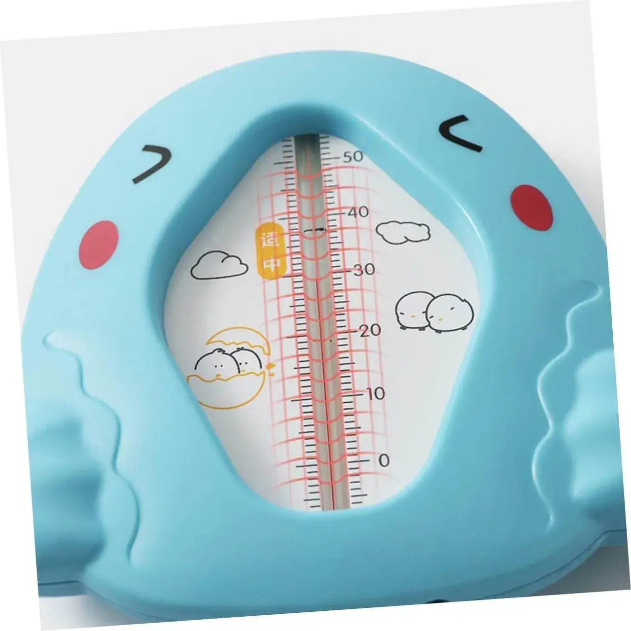 Termometru pentru Baie, Plutitor, Rezistent la apa, Multifunctional, Model Gaina, 10.5x10.5x2.5 cm, Albastru (2)