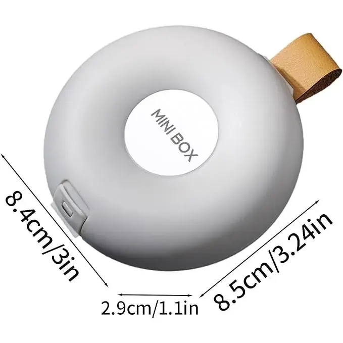 Cutie Depozitare Medicamente, 6 Compartimente, Inchidere Etans, Portabila, Rotund (6)