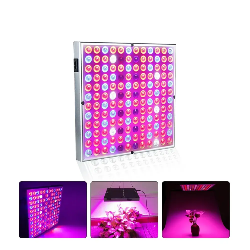 Lampa LED 15W, pentru cresterea plantelor in interior, material ABS, cu agatatoare, 25 x 25 cm, multicolor (2)