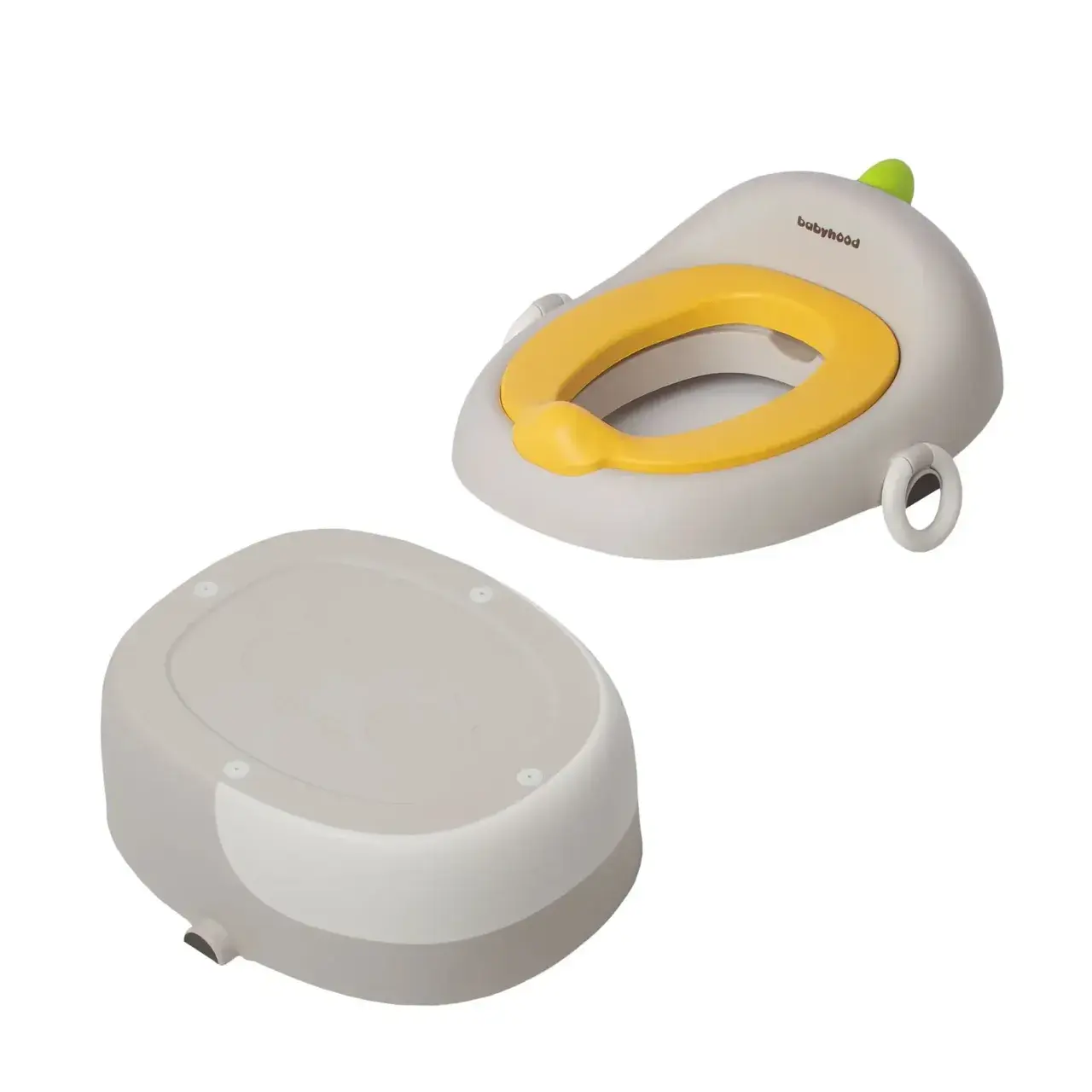 Olita pentru Copii, 3 in 1, Detasabila, Inaltator, Reductor WC, cu Capac, 100 de Saci de Unica Folosinta, Gri (2)