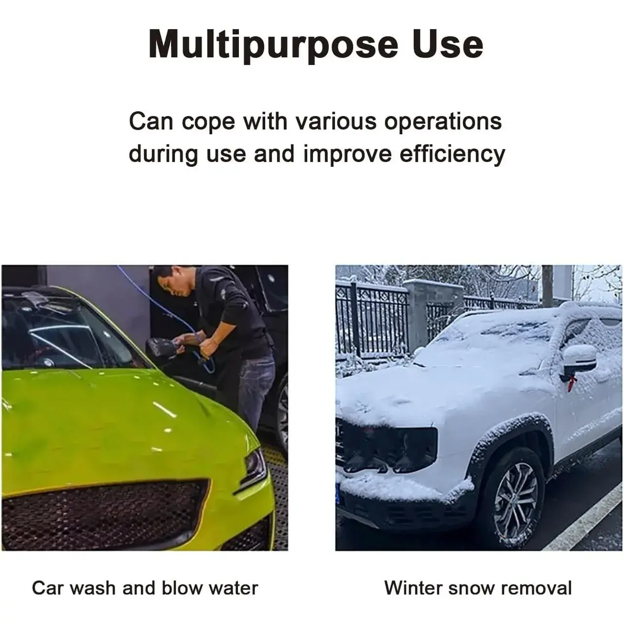 Suflanta de Aer Multifunctionala Portabila, Incarcare Auto, pentru Gratar, Masina, Indepartare Frunze si Praf, 1500 mAh, Viteta de Rotatie 25000 RPM, 2 Baterii de Li si Incarcator, Negru (5)