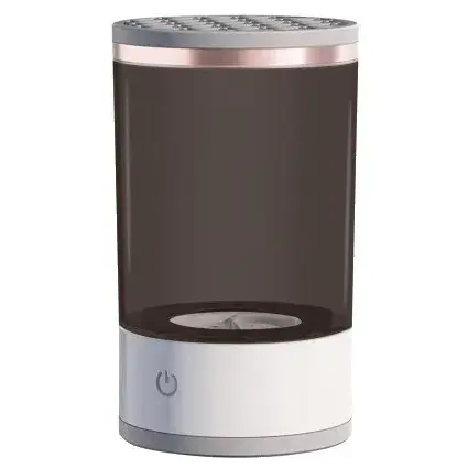 Dispozitiv Portabil de Curatare a Pensulelor de Machiaj, Potrivit pentru Pensule de Diferite Dimensiuni, 5V, 7000RPM, Vibratii Sonice, USB, Alb/Negru, 9x9x16 cm