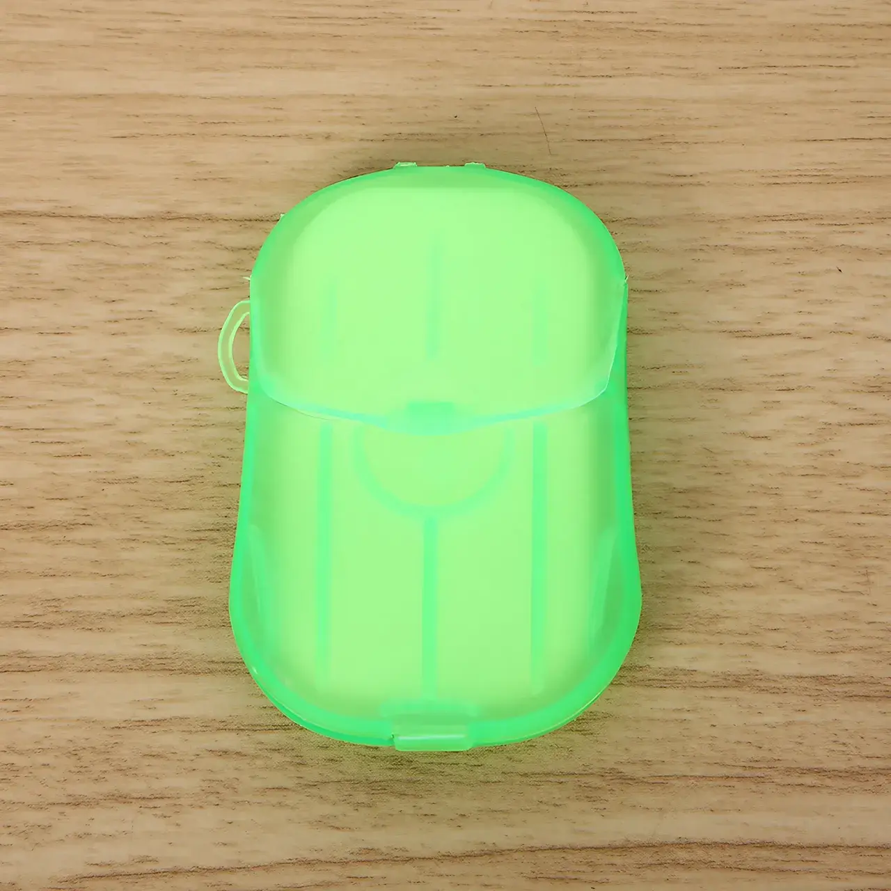 Mini Cutie de Sapun din Hartie, de Unica Folosinta, Portabila, Potrivit pentru Calatorii, 20 buc, Verde (4)