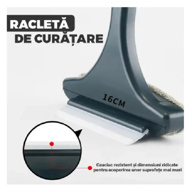 Perie de Spalat si Curatat Geamuri, pentru Plase si Suprafete Diverse, 46x16x5 cm, Verde-Galben (2)