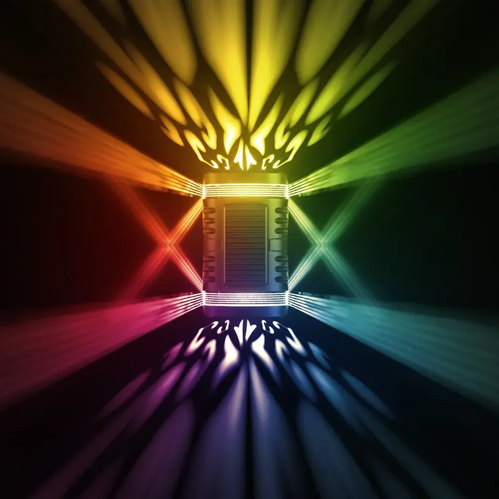 Lampa solara LED decorativa cu lumina bidirectionala, IP65, 1.2V, 600mah, 15.1 x 9 x 6 cm, material ABS, multicolor (4)