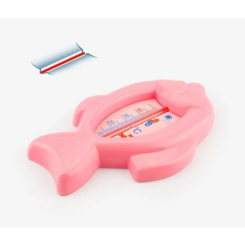 Termometru pentru Baie, Plutitor, Rezistent la apa, Multifunctional, Model Peste, 15.5x9.5x2 cm, Roz (2)