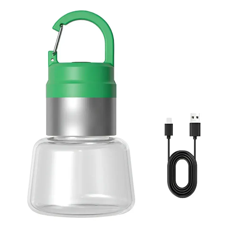 Lampa Portabila, de Voiaj/Camping, Incarcare USB, IPX5, LED RGB, din ABS, 300 mAh, 10 x 5.5 x 5.5 cm (3)