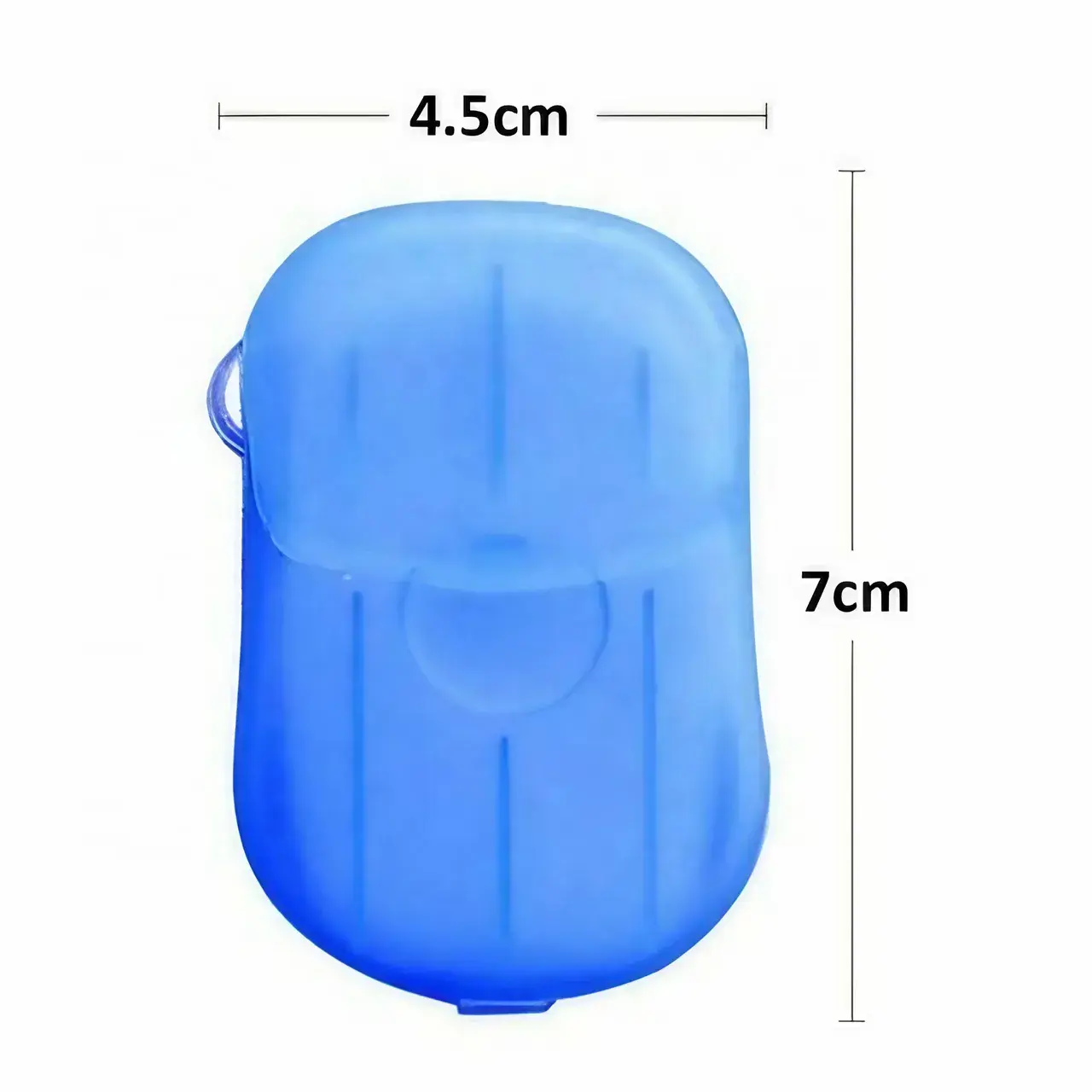 Mini Cutie de Sapun din Hartie, de Unica Folosinta, Portabila, Potrivit pentru Calatorii, 20 buc, Albastru (7)