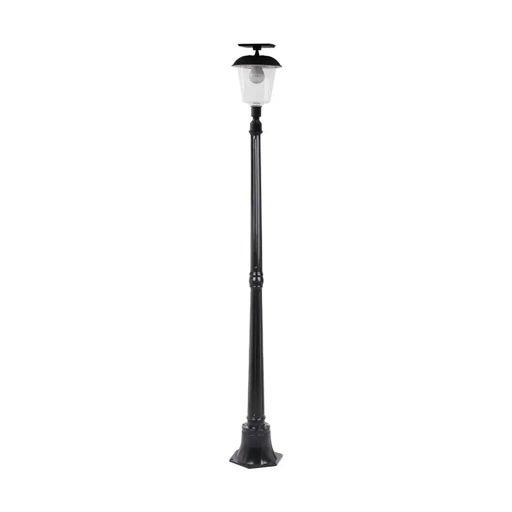 Lampa solara de tip stalp pentru gradina, Alb Cald (2)
