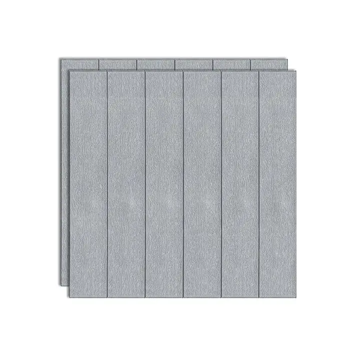 Set 10 Placi Tapet 3D, 70 x 70 cm, Grosime 3 mm, din Rasina, Tip Placi de Lemn, Suprafata Acoperita 4.9 mp, Gri (4)