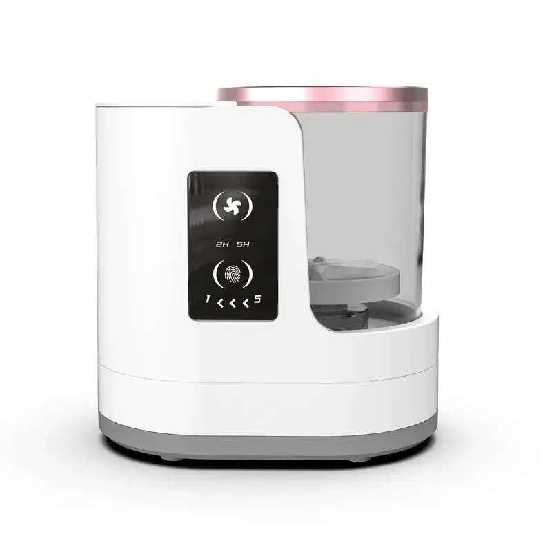 Dispozitiv Portabil de Curățare și Uscare a Pensulelor de Machiaj, 850 RPM, 5V, Cablu 1.2 m, Compatibil cu Pensule de Diferite Dimensiuni, 17.3 x 12.1 x 17.5 cm, Alb (2)