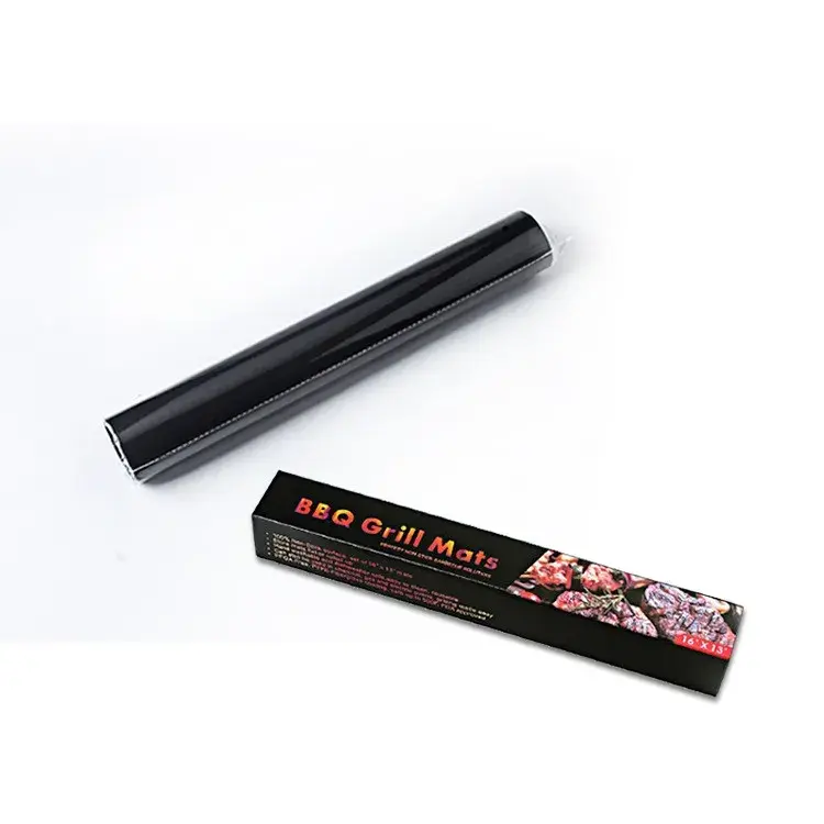 Set 4 Folii Antiaderente din Teflon, Multifunctionale, Rezistente la Apa si Temperaturi Ridicate, pentru Gratar, Cuptor, BBQ Grill, 40x33 cm, Negru (7)