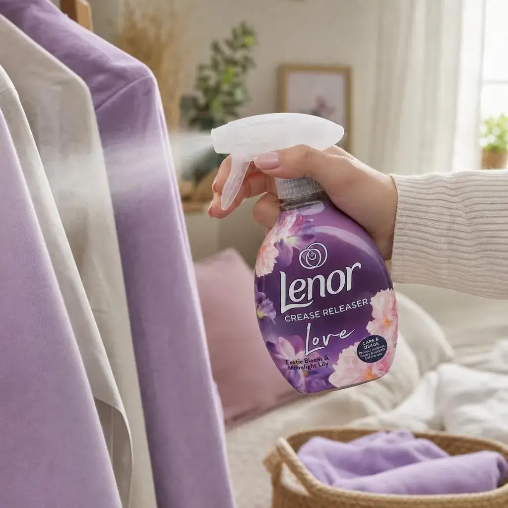 Spray Antisifonare cu Odorizant, Lenor, Textile, 500 ml, Exotic Bloom (2)