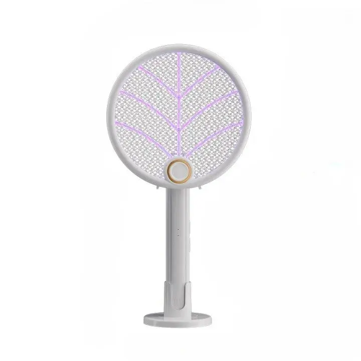 Lampa Electrica Impotriva Tantarilor, 42.5 x 22 x 10.5 cm, Reincarcabila cu Cablu USB Inclus, Plasa din Aluminum Alb