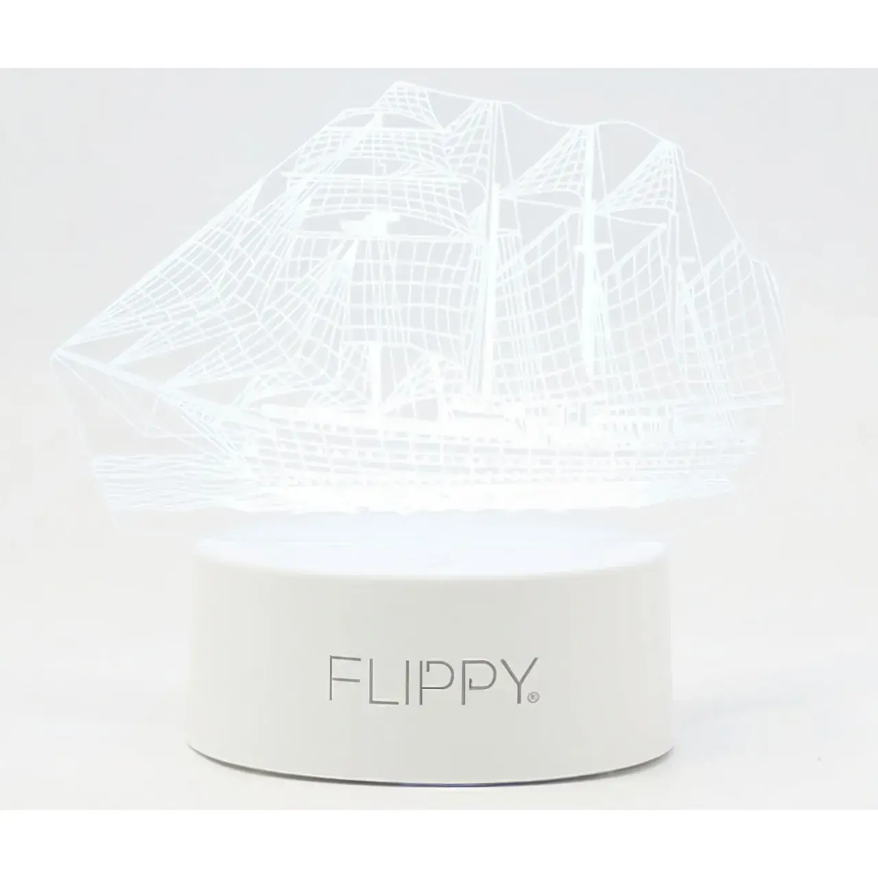 Lampa LED decorativa, 3D, Vapor, cu telecomanda, doua moduri de alimentare USB si baterii, 20 cm inaltime, din material acril si lumina multicolora, alb (6)