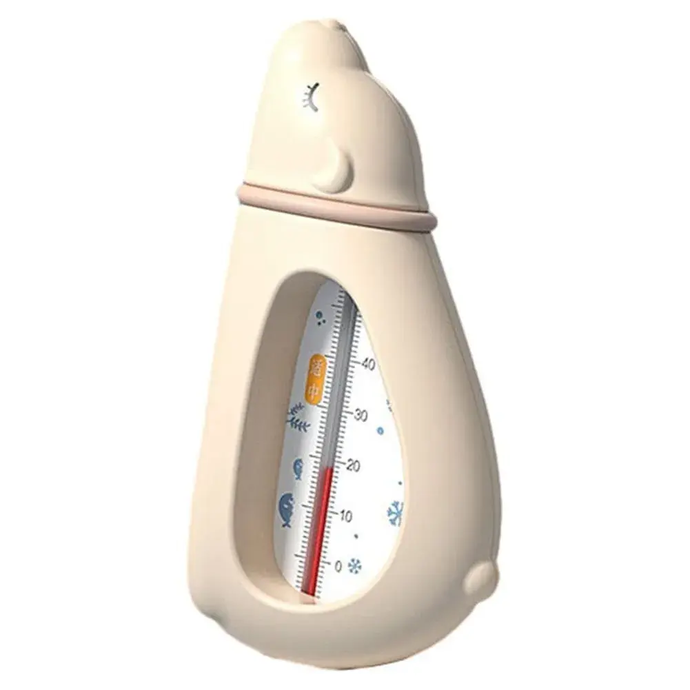 Termometru pentru Baie, Plutitor, Rezistent la apa, Multifunctional, Model Urs Polar, 15x7.5x4 cm, Roz (4)