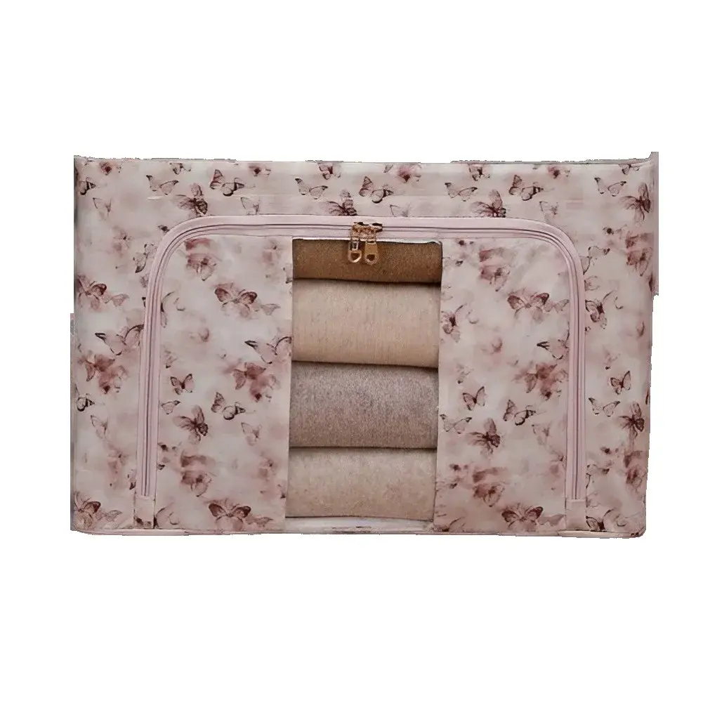 Cutie Depozitare, 66L, din Material Textil, 50 x 40 x 33 cm, pentru Haine si Lenjerii, Model (5)