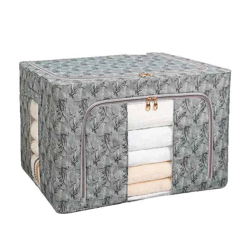 Cutie Depozitare, 66L, din Material Textil, 50 x 40 x 33 cm, pentru Haine si Lenjerii, Model (6)