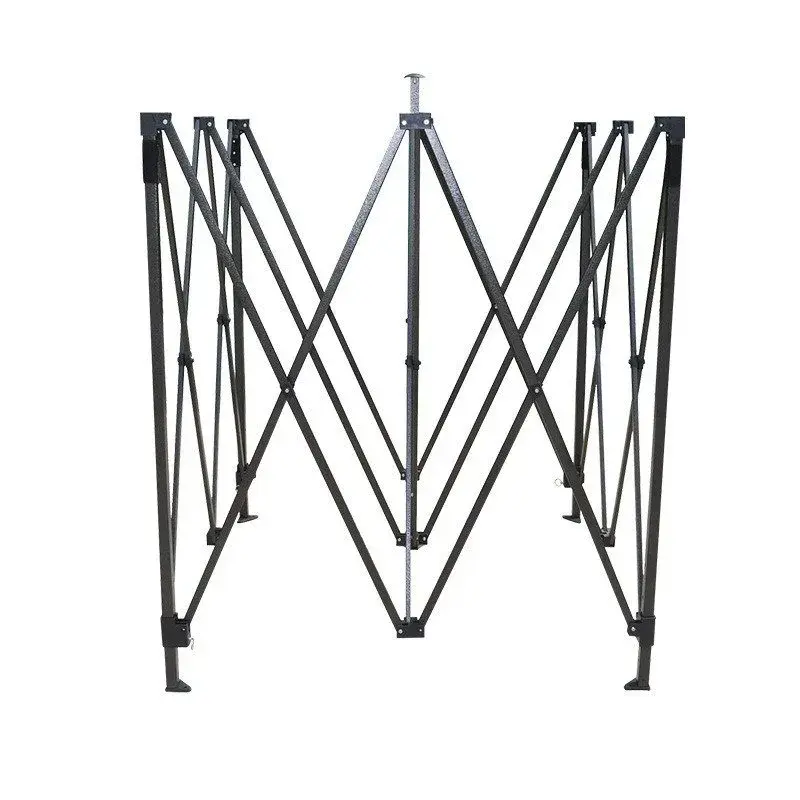 Cort Pavilion 3x3m, Cadru Metal Pliabil Ranforsat, Acoperis 420D 280gram/mg PVC Polyester Oxford pentru Curte, Gradina, Evenimente, Verde (6)