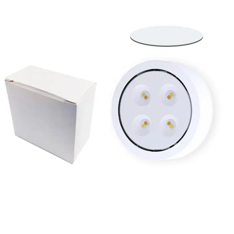 Lampa Led, Fara Fir, cu Baterii, 3 Culori de Lumina, cu Telecomanda, din Plastic, Alb (3)