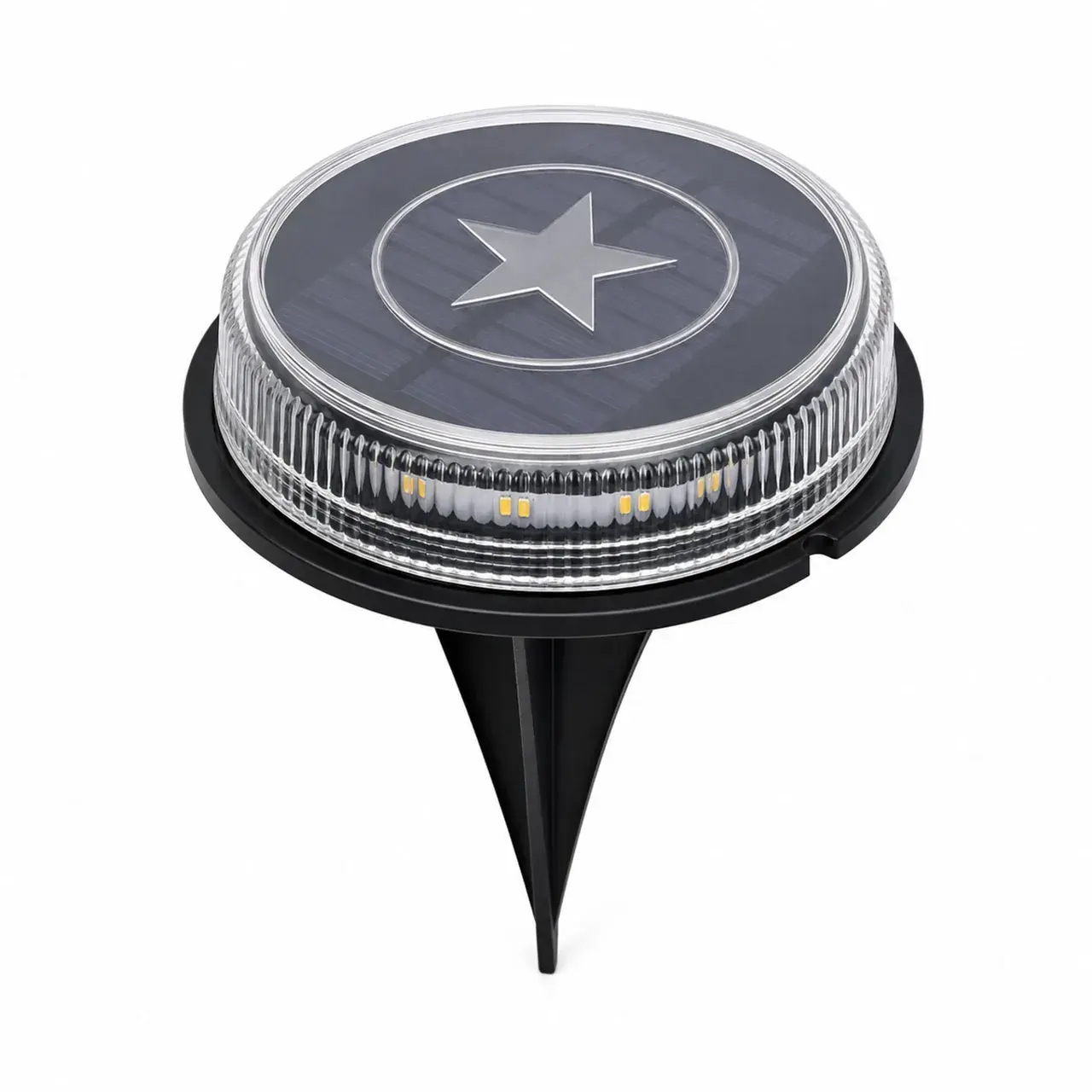 Lampa Solara Incastrabila, Model pentru Pardoseala, 0.09 W, 3200K, Alimentare Solara, Iluminare pentru Exterior, pentru Gradina, Curte si Terasa